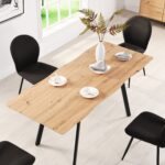 Oak Effect Extendable Dining Table – 6–8 Seater - Image 10