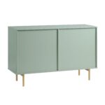 Ridged Wide Chest of 6 Drawers – Matte Sage Green - Image 10