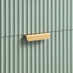 Ridged Wide Chest of 6 Drawers – Matte Sage Green - Image 9