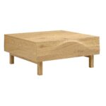 2 Drawer Wooden Coffee Table – Stylish Centre Table with Dual Storage Drawers - Image 6