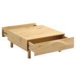 2 Drawer Wooden Coffee Table – Stylish Centre Table with Dual Storage Drawers - Image 11