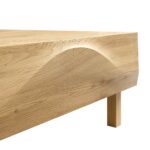 2 Drawer Wooden Coffee Table – Stylish Centre Table with Dual Storage Drawers - Image 10