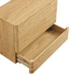 Curved Edge Chest of 3 Drawers – Natural - Image 9