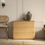 Curved Edge Chest of 3 Drawers – Natural