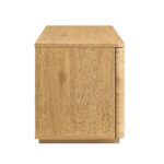 Curved Edge 150cm Wide TV Unit – Natural Wood Finish - Image 7