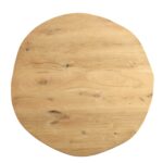 Natural Curved Edge Solid Oak Dining Table - Image 7