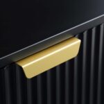 Matte Black Coffee Table with Drawer – Modern Wooden Centre Table with Built-In Storage - Image 11