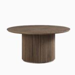 Silver Oak Round Pedestal Coffee Table - Image 8