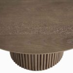 Silver Oak Round Pedestal Coffee Table - Image 5