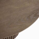Silver Oak Round Pedestal Coffee Table - Image 6