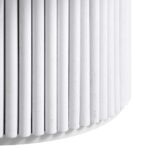 Washed White Round Oak Pedestal Coffee Table - Image 7