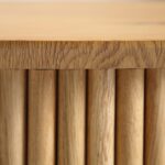 Oak Round Coffee Table with Storage - Image 5