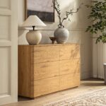 Curved Edge Chest of 6 Drawers – Natural - Image 6