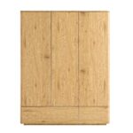 Curved Edge Triple Wardrobe, Natural - Image 8