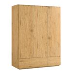 Curved Edge Triple Wardrobe, Natural - Image 9