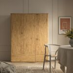 Curved Edge Triple Wardrobe, Natural - Image 10