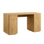 Natural Wood Curved Edge Desk with Storage – Premium Study & Office Table - Image 10
