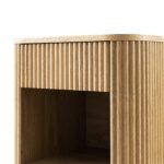 Oak 1-Drawer Bedside Table - Image 9