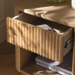 Oak 1-Drawer Bedside Table - Image 7