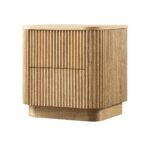 Oak 2-Drawer Bedside Table - Image 12