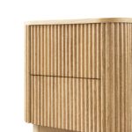 Oak 2-Drawer Bedside Table - Image 9