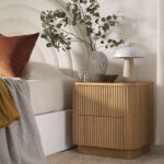 Oak 2-Drawer Bedside Table - Image 2