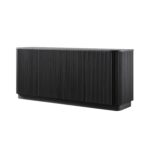 Large 4-Door Sideboard – Luxe Matte Black Finish - Image 3