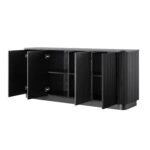 Large 4-Door Sideboard – Luxe Matte Black Finish - Image 16