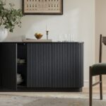 Large 4-Door Sideboard – Luxe Matte Black Finish - Image 7