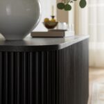 Large 4-Door Sideboard – Luxe Matte Black Finish - Image 4