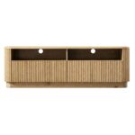 162cm TV Unit with Drawers – Natural Oak Finish - Image 8