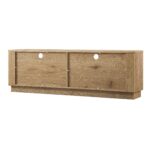 162cm TV Unit with Drawers – Natural Oak Finish - Image 5