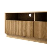 162cm TV Unit with Drawers – Natural Oak Finish - Image 3