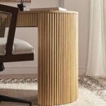 Finish 1-Drawer Writing Desk – Modern Wooden Study & Work Table - Image 9