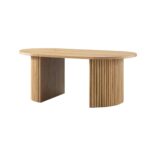 Oak Oval Coffee Table – Premium Solid Oak Wooden Centre Table for Living Room - Image 13