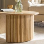 Oak Oval Coffee Table – Premium Solid Oak Wooden Centre Table for Living Room - Image 5