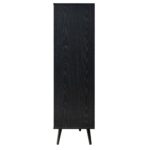 Rattan Bar Cabinet in Black Finish - Image 8