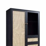 Rattan Bar Cabinet in Black Finish - Image 6