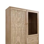 Rattan Bar Cabinet in Natural Finish - Image 3