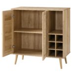 Rattan Bar Cabinet in Natural Finish - Image 6