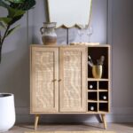 Rattan Bar Cabinet in Natural Finish