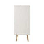 Rattan Bar Cabinet in White Finish - Image 5