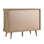 Curved Rattan 2-Door Small Sideboard – Natural Cane Finish - Image 9