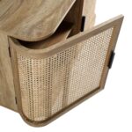 Curved Rattan 2-Door Small Sideboard – Natural Cane Finish - Image 7