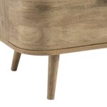 Curved Rattan 1-Drawer Small Sideboard – Natural Cane Finish - Image 15