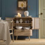 Curved Rattan 1-Drawer Small Sideboard – Natural Cane Finish - Image 13