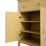 Small Sideboard with Drawer – Yellow Rattan Accent - Image 14