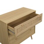 Rattan Chest of 3 Drawers – Natural Colour - Image 6