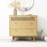 Rattan Chest of 3 Drawers – Natural Colour