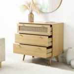 Rattan Chest of 3 Drawers – Natural Colour - Image 5
